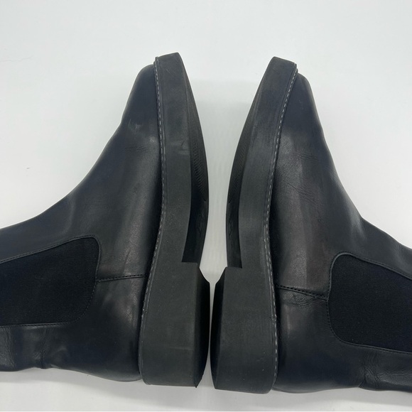 Schutz Kasey Leather Black Pull On Round Toe Chelsea Boots Womens Size 10 - Picture 7 of 9